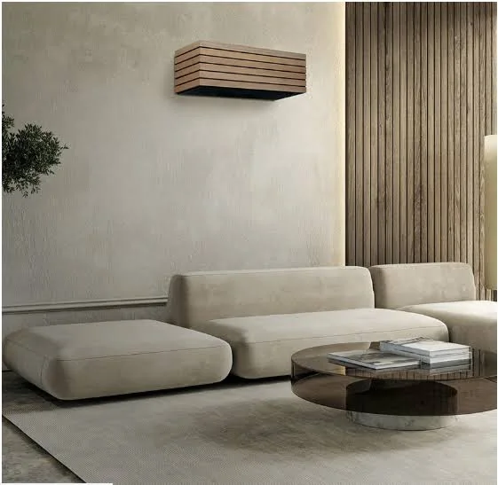 Climatizzatore con finitura in legno